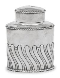 An Edwardian Silver Tea Caddy