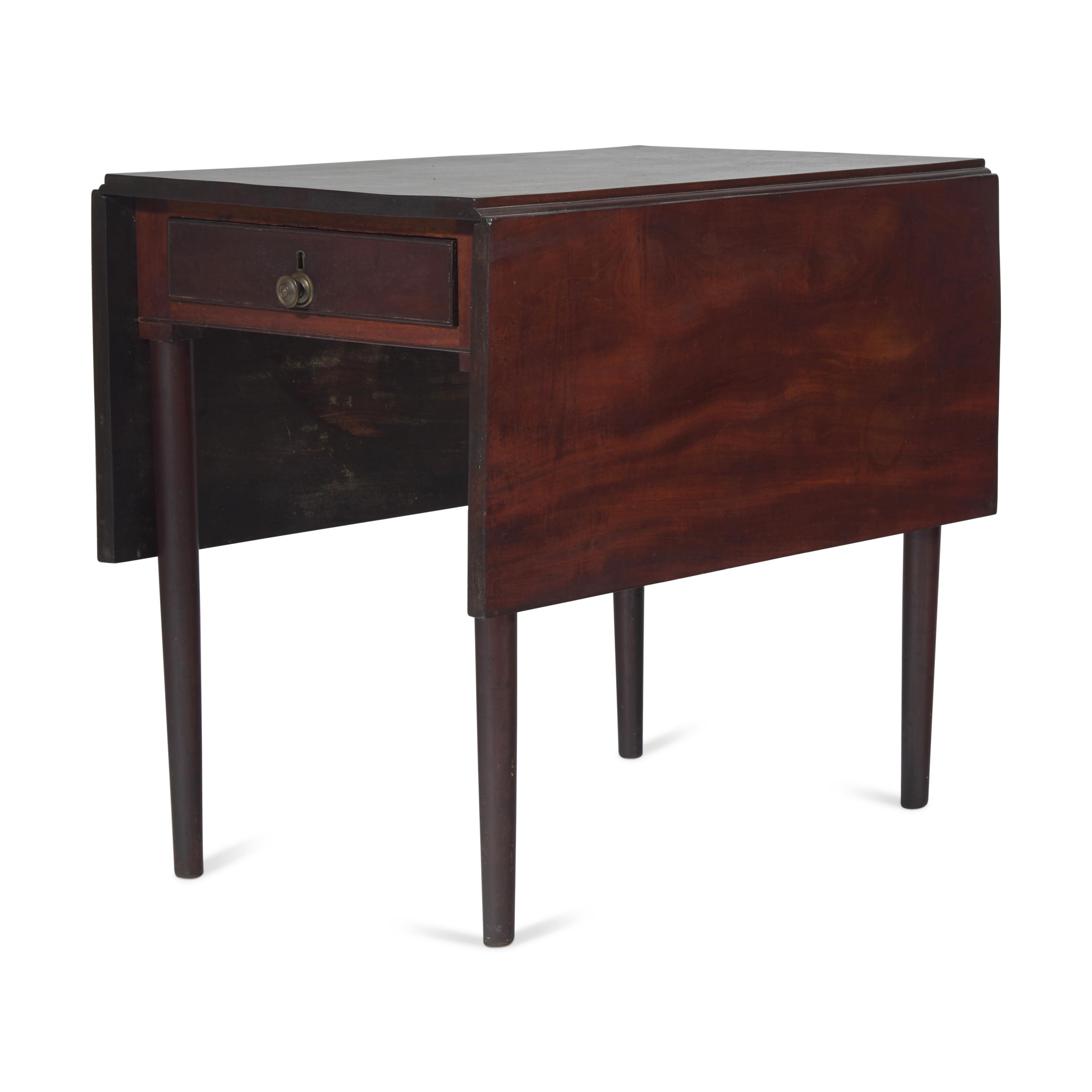 The Evans Family Federal Mahogany Drop-Leaf Breakfast Table