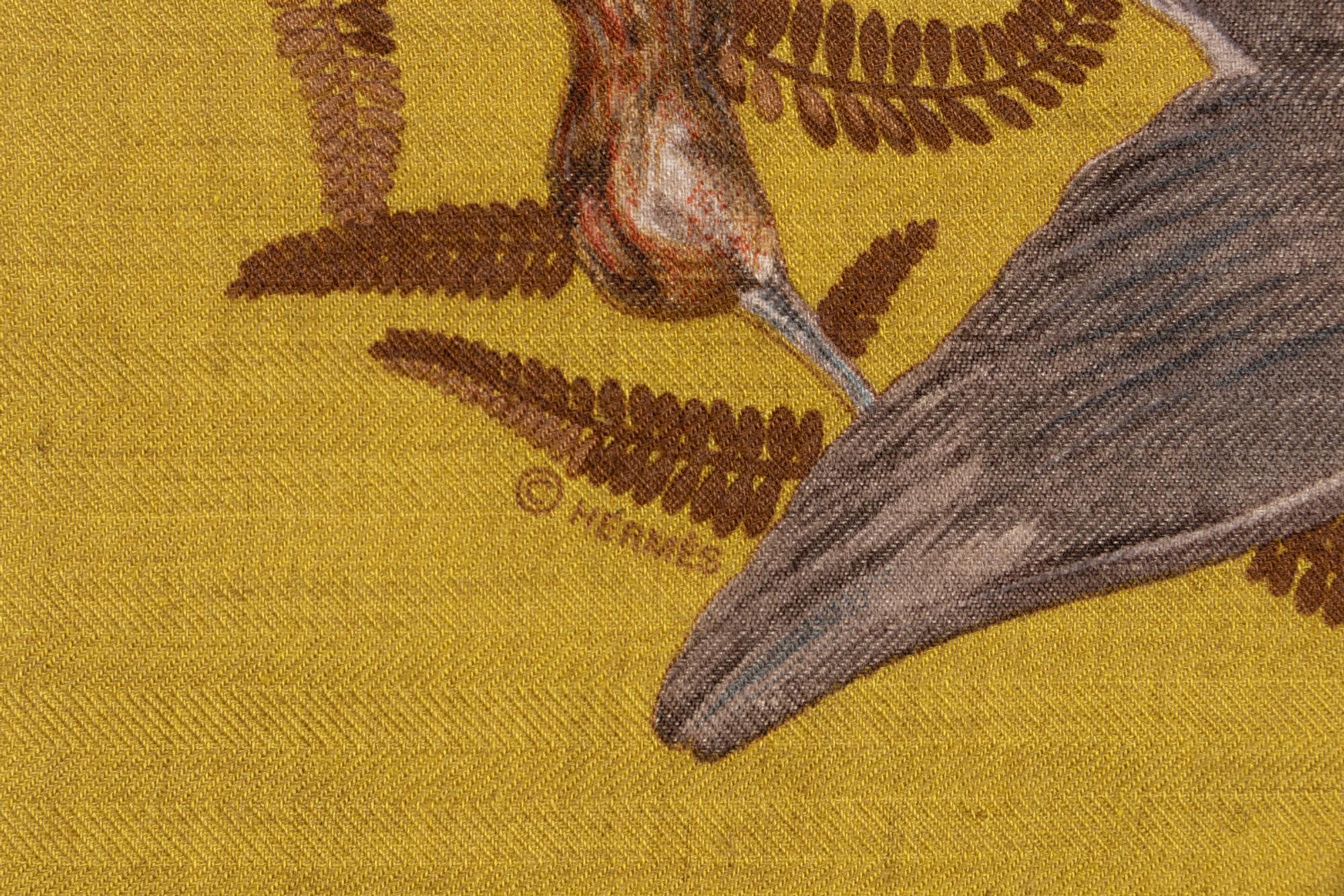 Two Hermès 90cm Cashmere/Silk Scarves