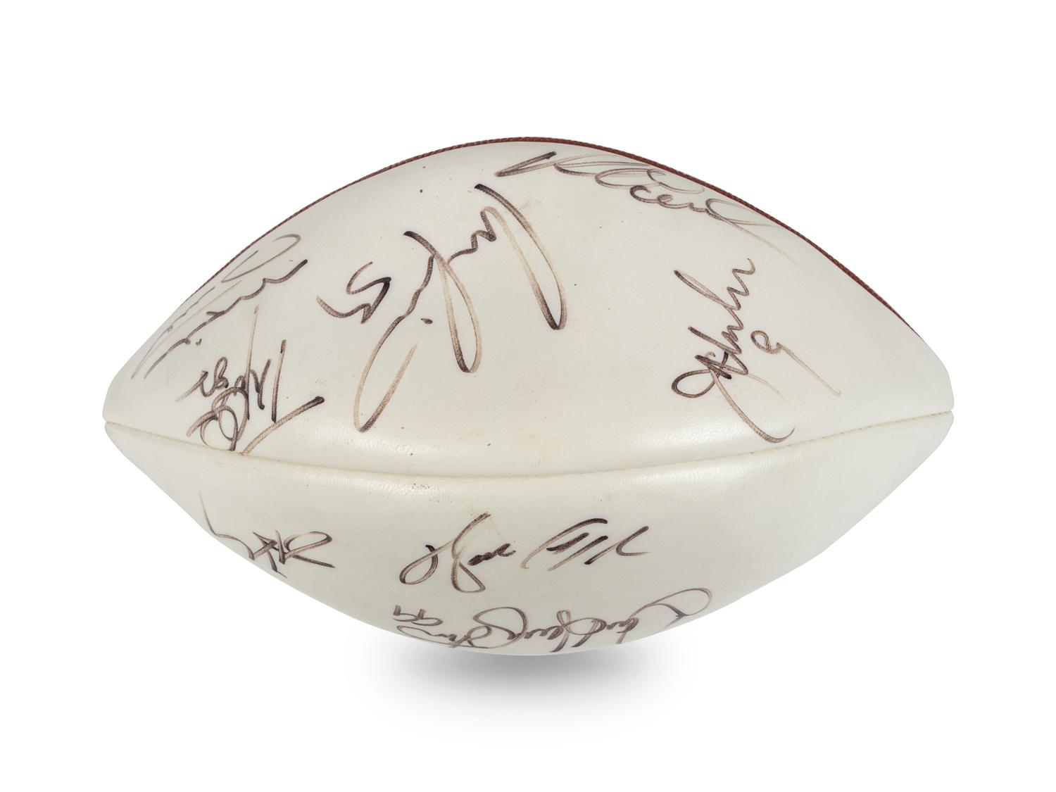 A Chicago Bears Multi Signed Autograph Football Including Walter Payton, Mike Ditka and Mike Singletary (Beckett Authentication Services BAS Certified),