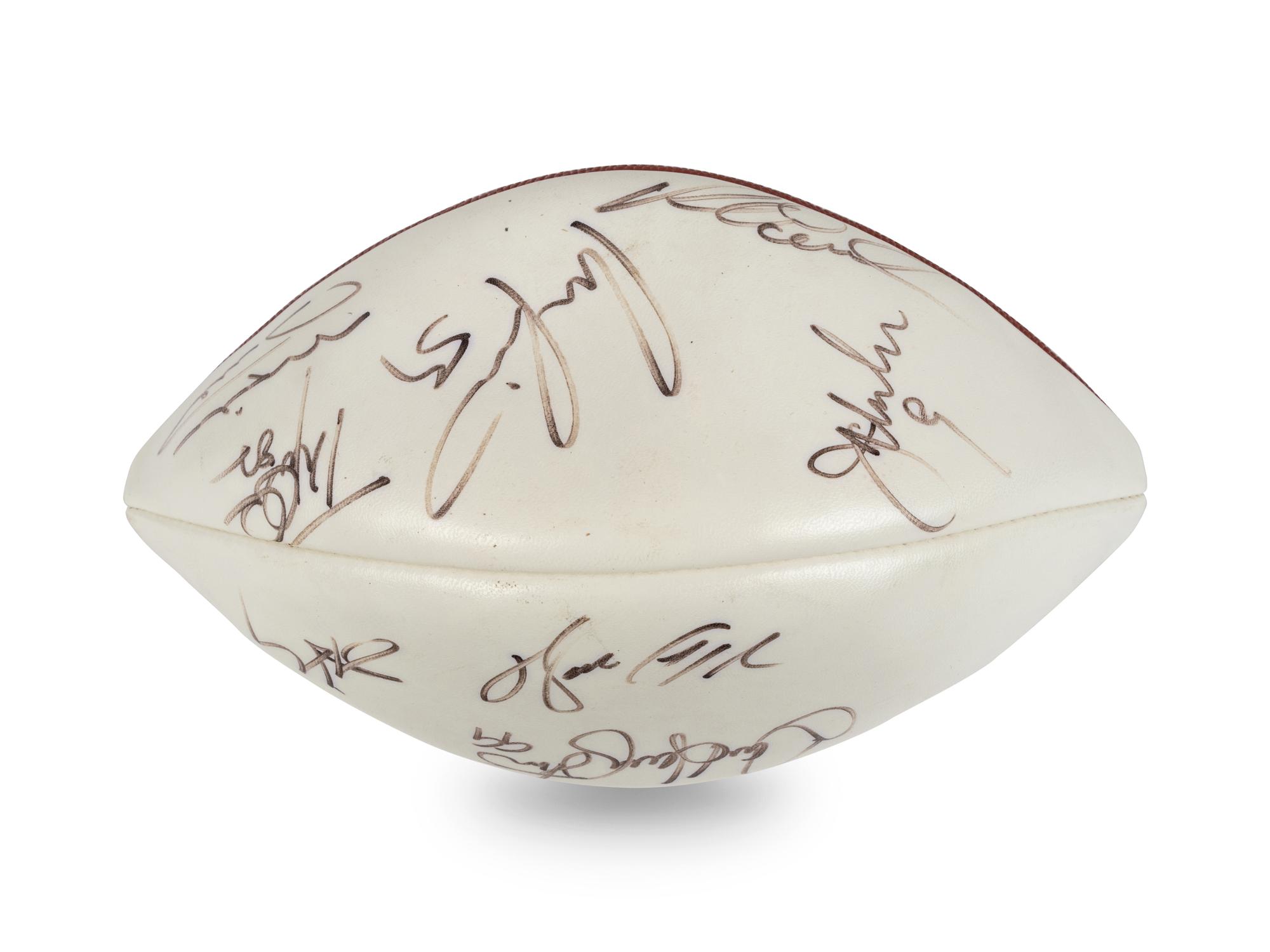 A Chicago Bears Multi Signed Autograph Football Including Walter Payton, Mike Ditka and Mike Singletary (Beckett Authentication Services BAS Certified),