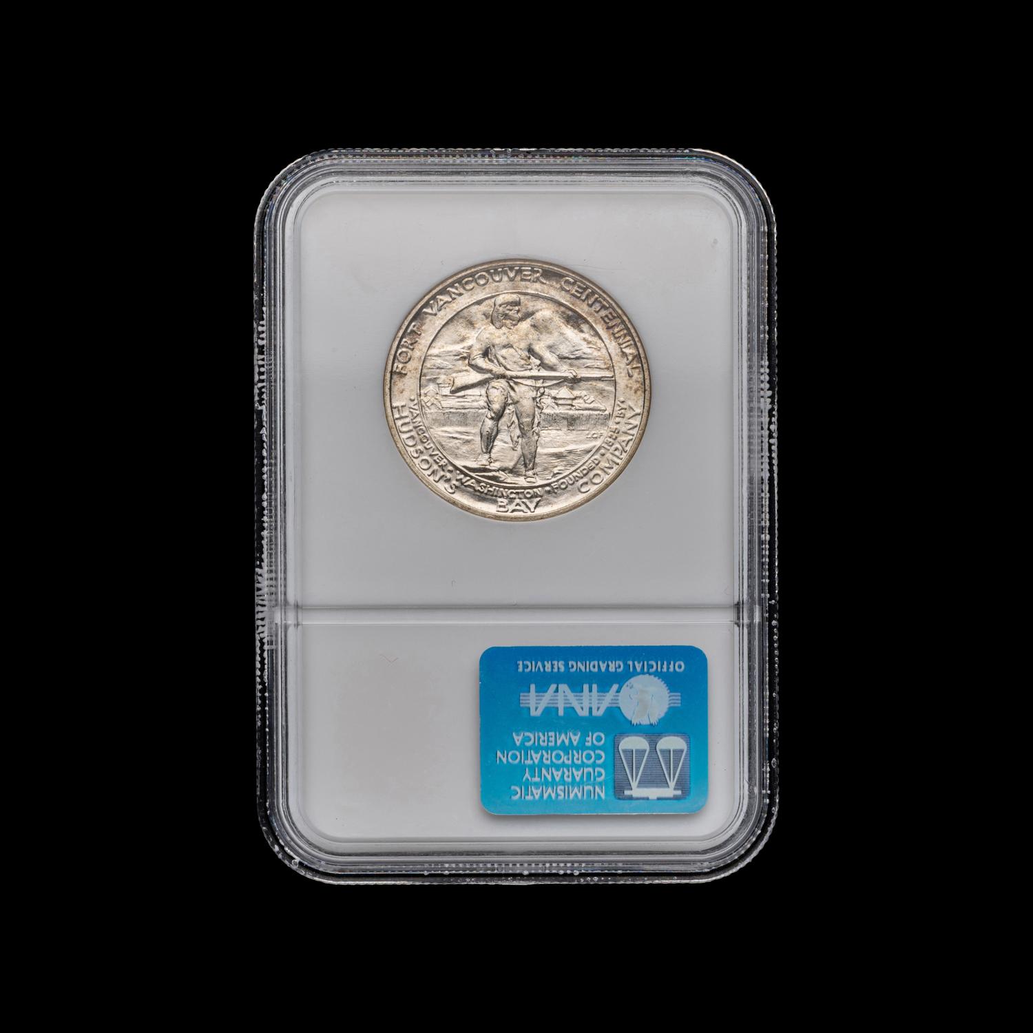 A 1925 Fort Vancouve r Commemorative 50c Coin [NGC MS62]
