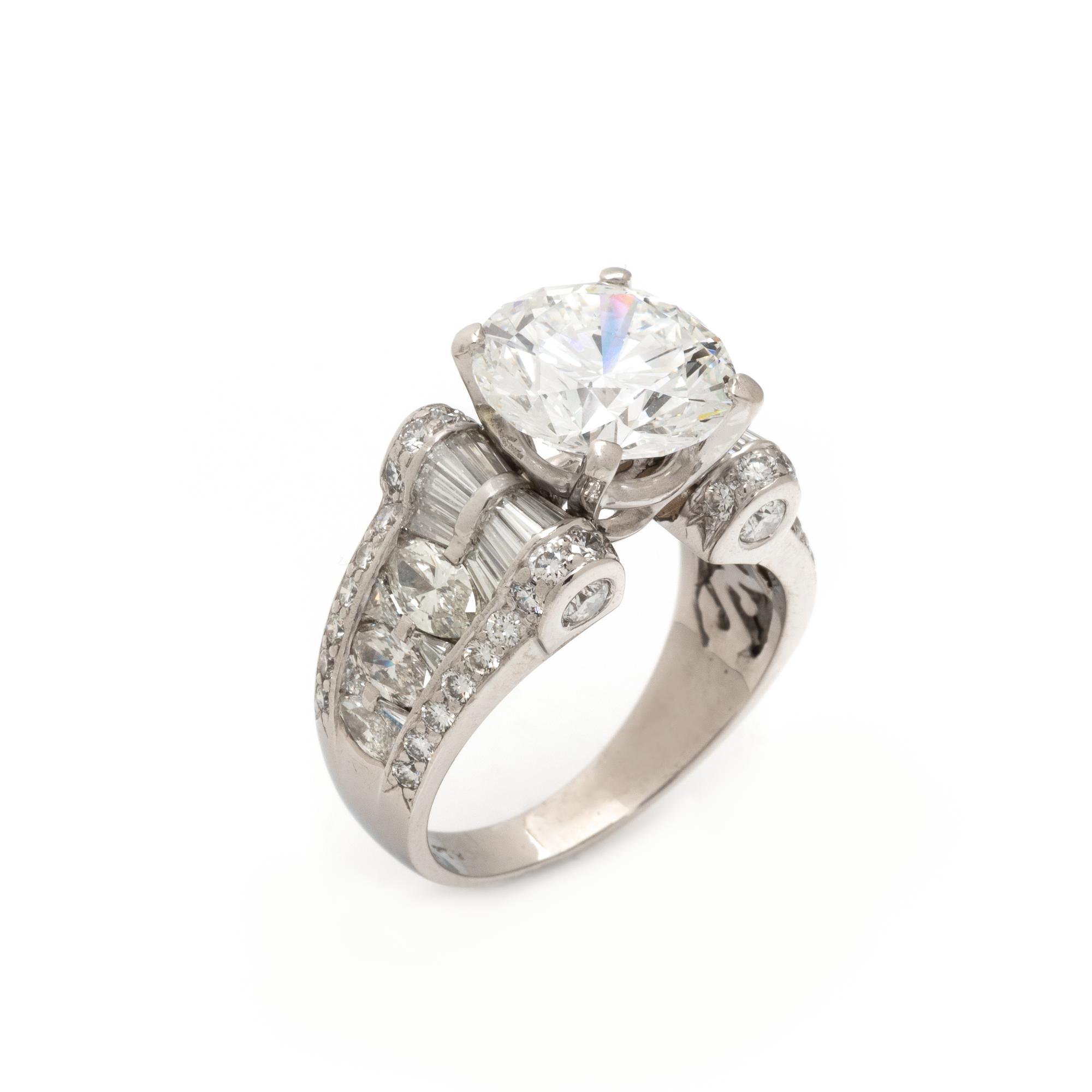 JB STAR, DIAMOND AND PLATINUM RING