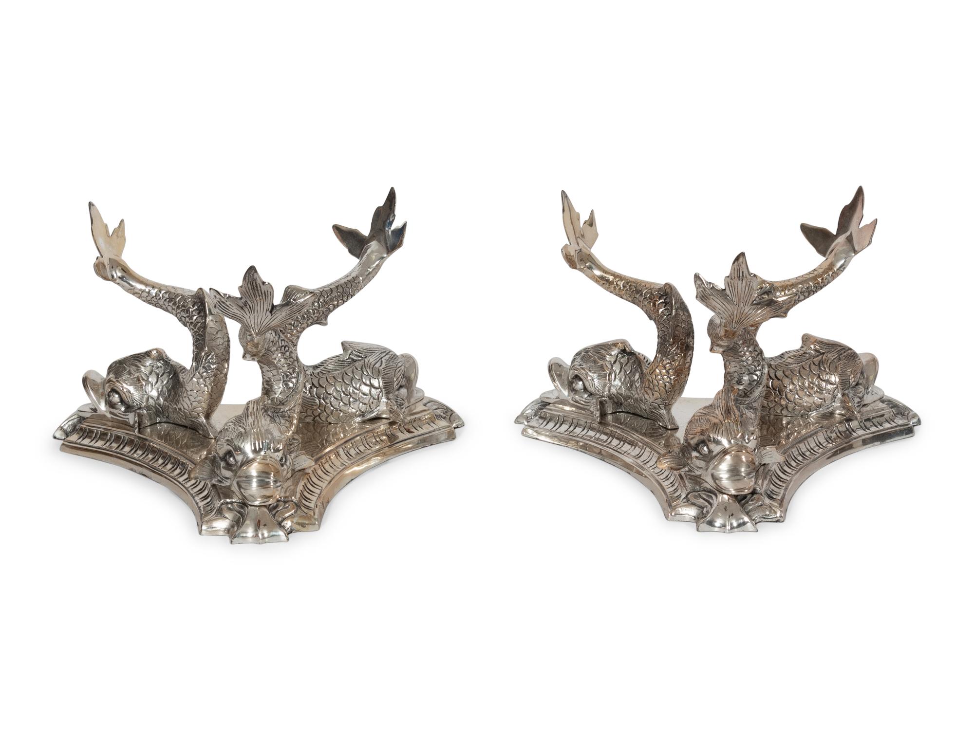 A Set of Ten Silver-Plate Centerpieces
