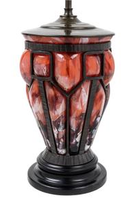 Attributed to Daum and Louis Majorelle (French, 1859-1926), c.1930, vase mounted as a lamp