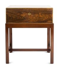 A Victorian Brass-Banded Calamander Lap Desk