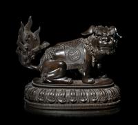 A Bronze Figure of Fu Lion