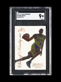 A Group of 1996-97 Flair Kobe Bryant Rookie Basketball Cards,