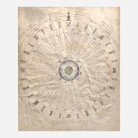 American School 19th century Two Works of Navigational Spiritual Guidance: A Nautical Cut-Work Picture and A Moral Compass for Seaman