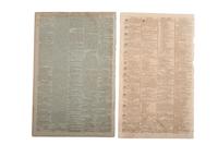 [SLAVERY & ABOLITION]. A group of 12 pre-Civil War newspapers with advertisements for for self-emancipated freedom seekers, comprising: