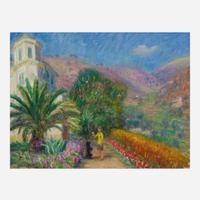William Glackens (American, 1870–1938) Lenna and Imp at Villa Les Pivoines