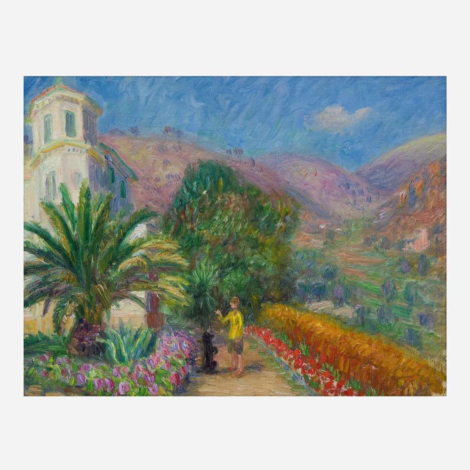William Glackens (American, 1870–1938) Lenna and Imp at Villa Les Pivoines