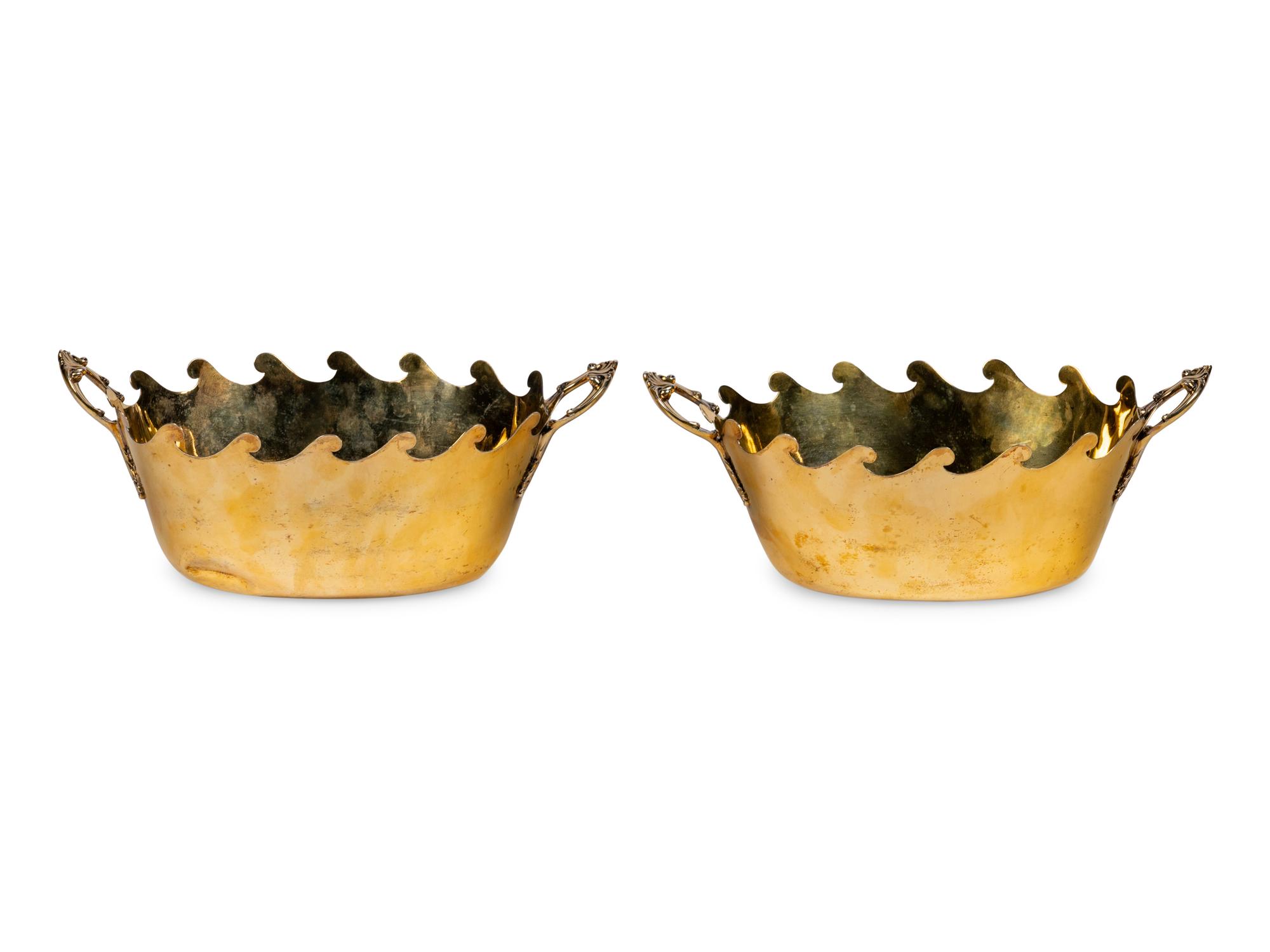 Pair of George III Silver Gilt Verrières