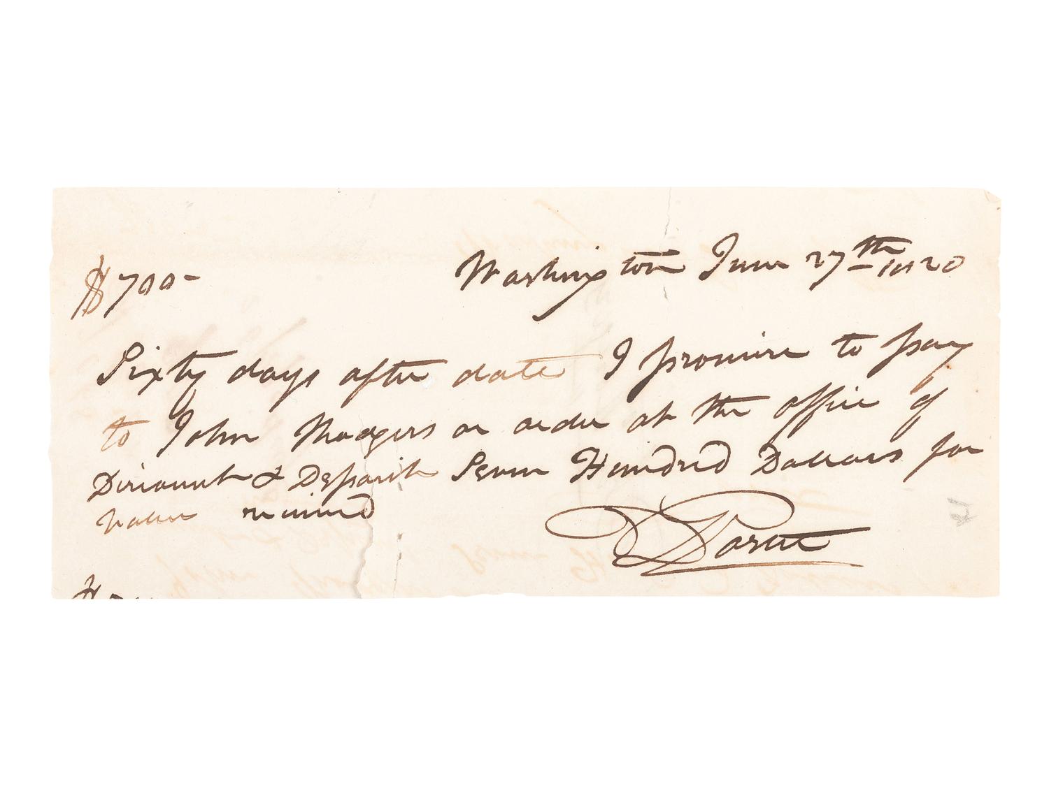 [WAR OF 1812]. Autographs associated with the War of 1812, including Commodore David PORTER (1780-1843).