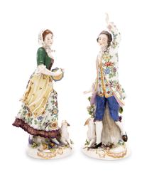 A Pair of English Porcelain Figures