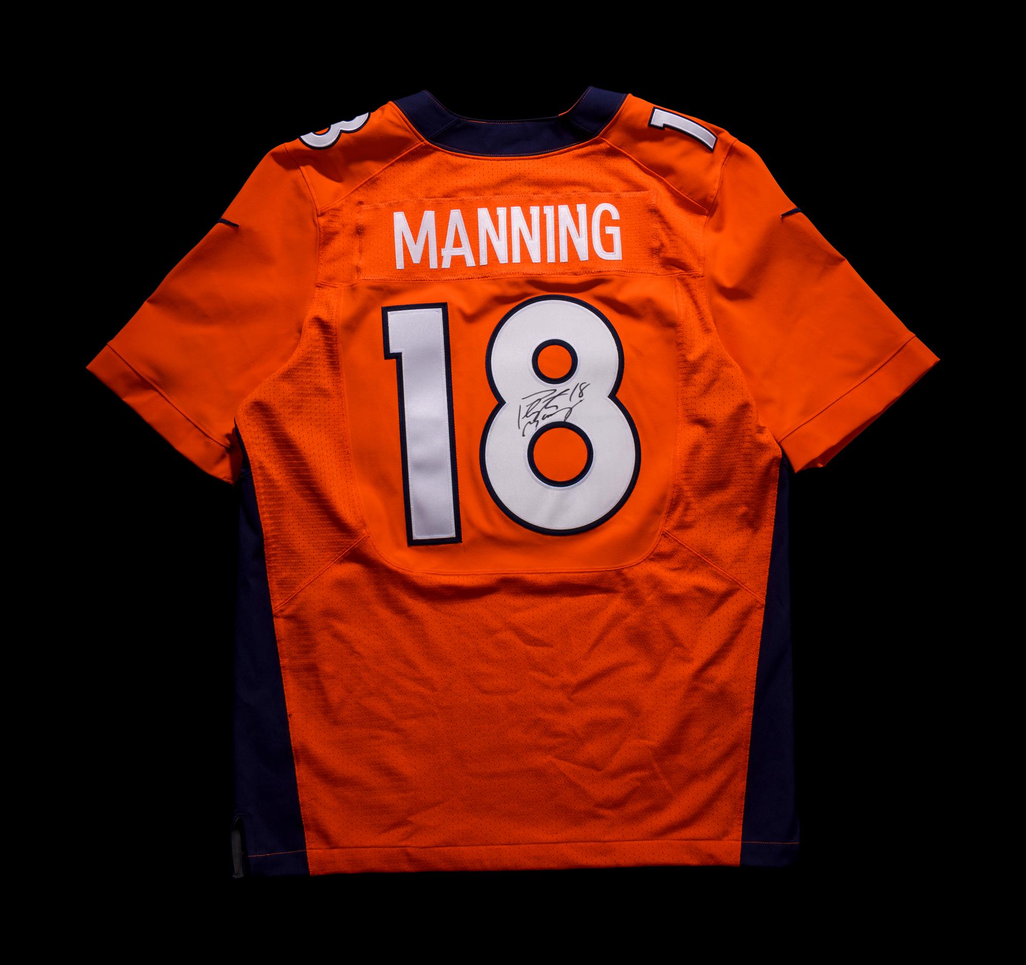 A Peyton Manning Signed Nike On Field Denver Broncos Football Jersey,