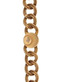 18K YELLOW GOLD AND DIAMOND WRISTWATCH