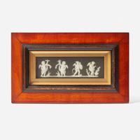 An assorted group of four Wedgwood jasperware plaques England, 19th / 20th century