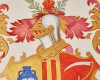 A Rare Wedgwood Parcel Gilt and Polychrome Painted Porcelain Plaque