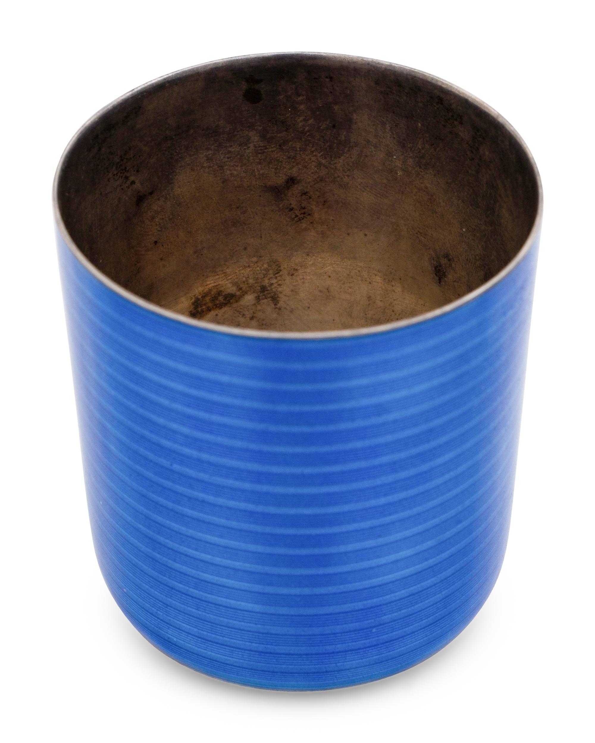 A Group of Continental Enameled Silver Objects