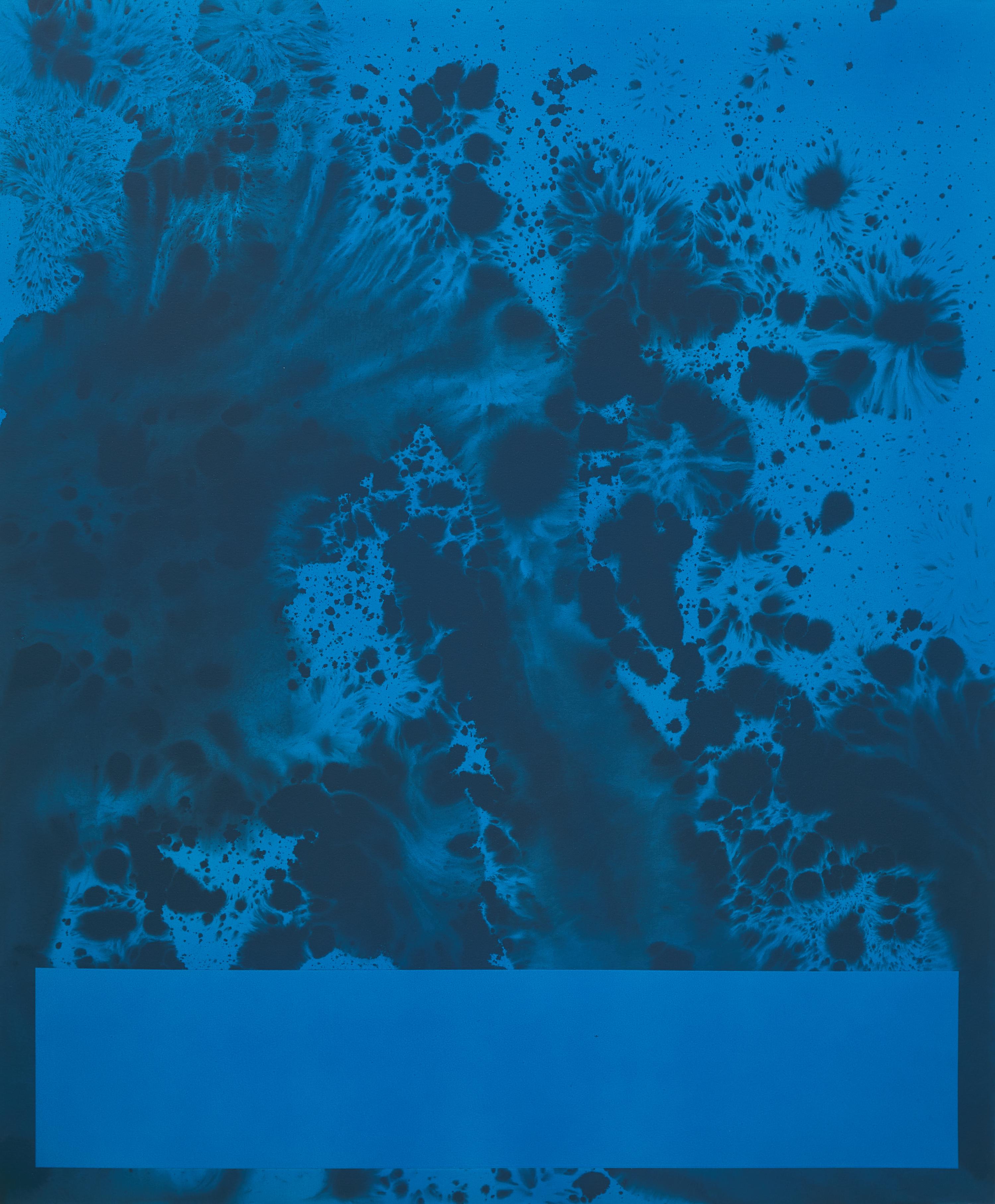Sayre Gomez (American, b. 1982) — Untitled Painting in Cerulean, 2014