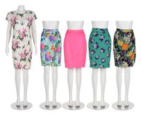 Eleven Designer Items: Five Tops and Five Skirts by Emanuel Ungaro and One Christian Lacroix Top, 1980s-90s