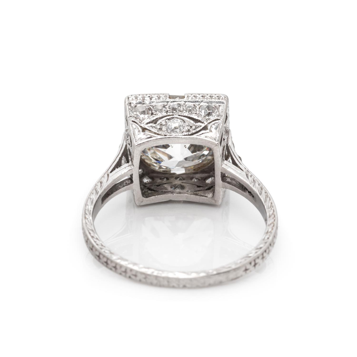 ART DECO, DIAMOND RING