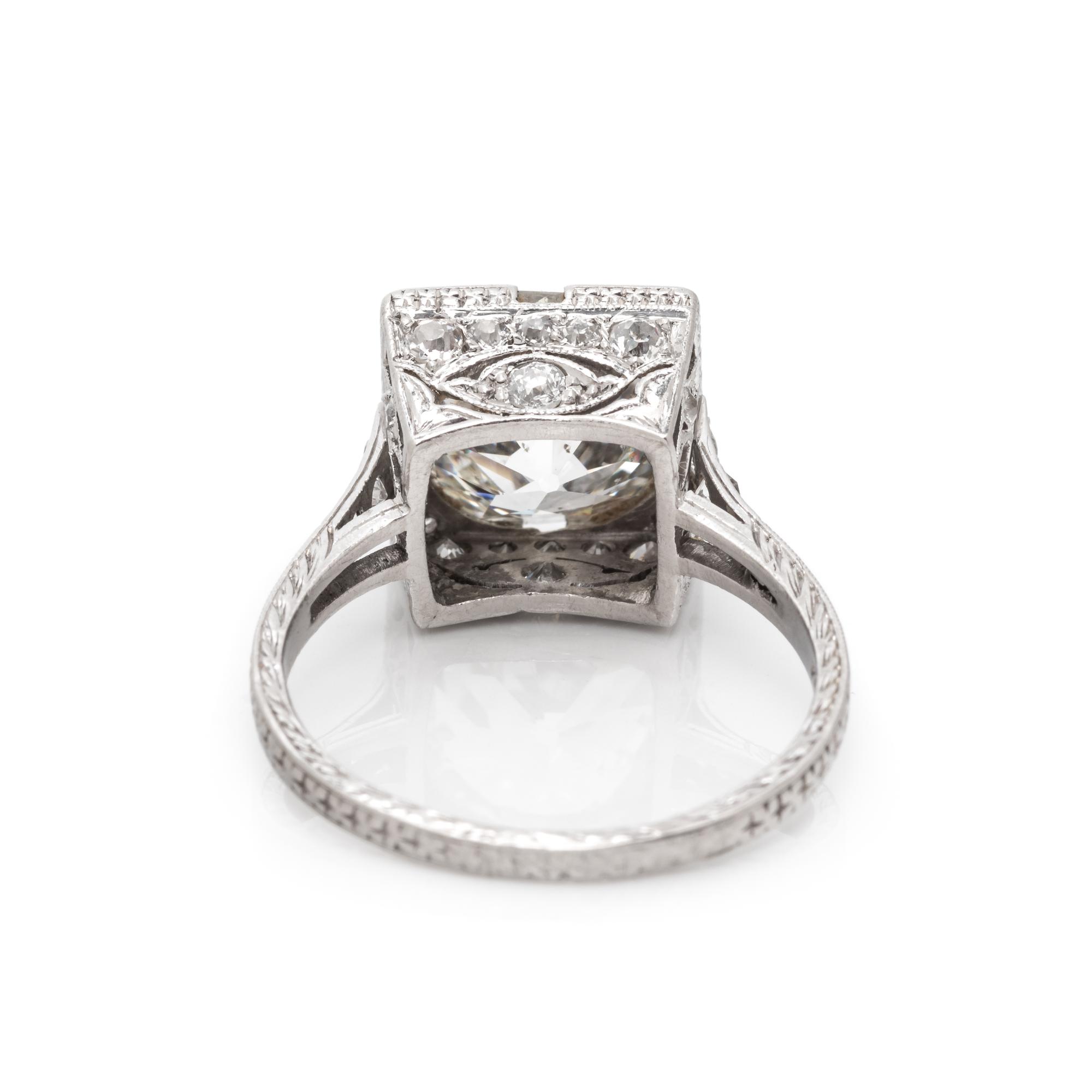 ART DECO, DIAMOND RING