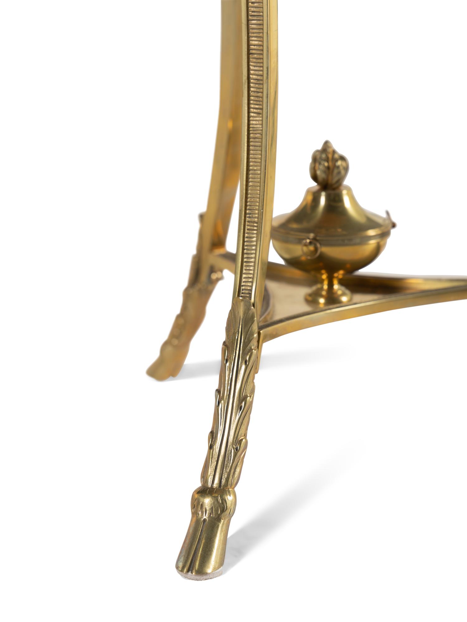 A French Gilt Bronze and Marble Guéridon