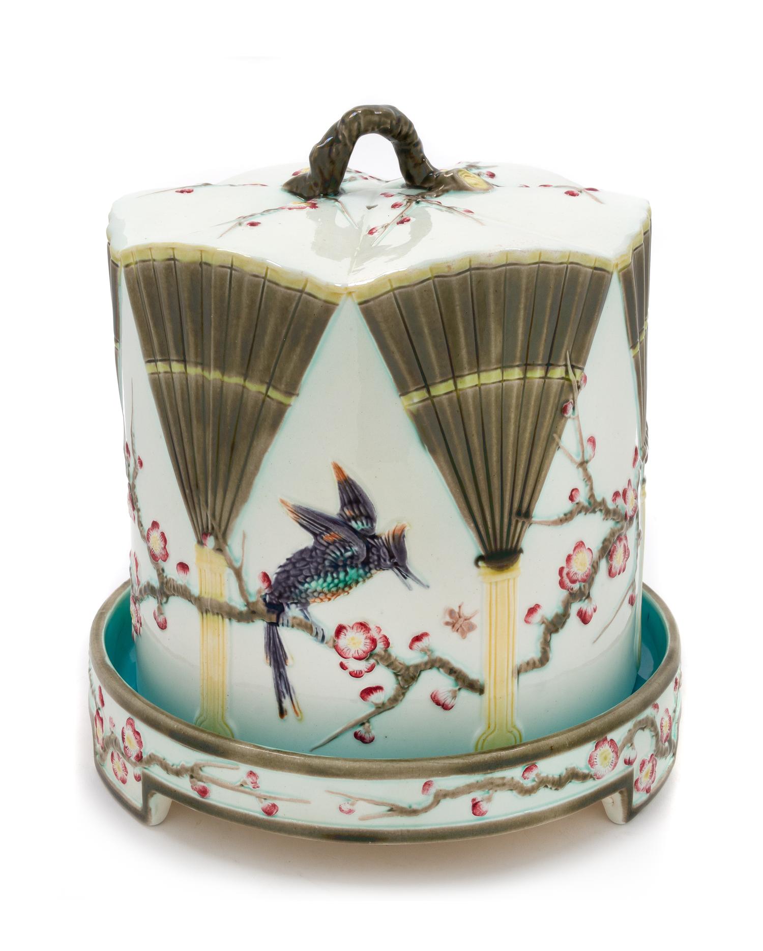 A Wedgwood Polychrome Cheese Dome Height 10 inches. — 19TH CENTURY