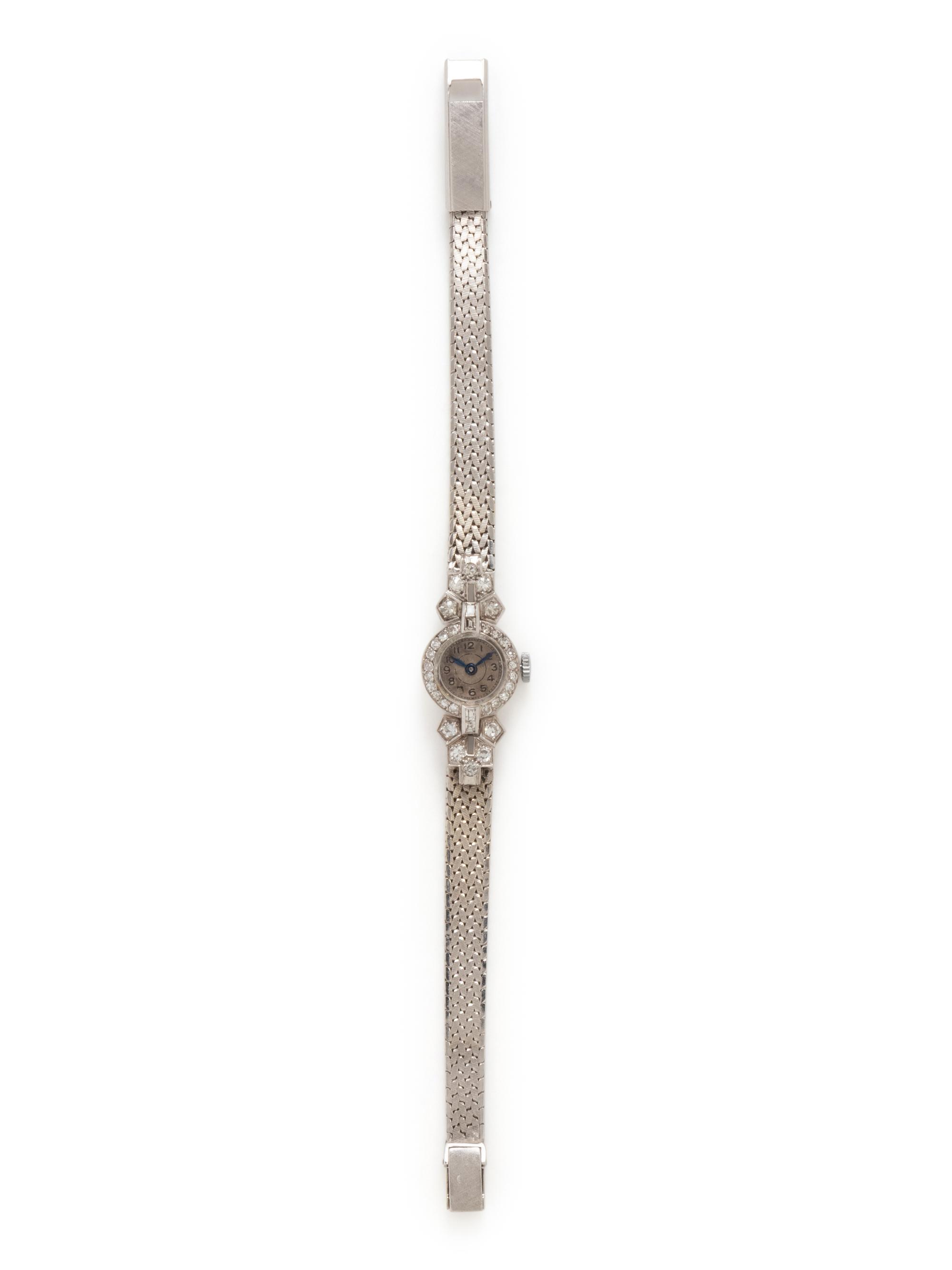 WHITE GOLD AND DIAMOND WATCH