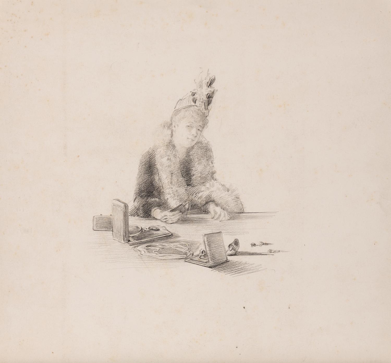 Marie Bracquemond (French, 1840–1916) — Femme aux bijoux