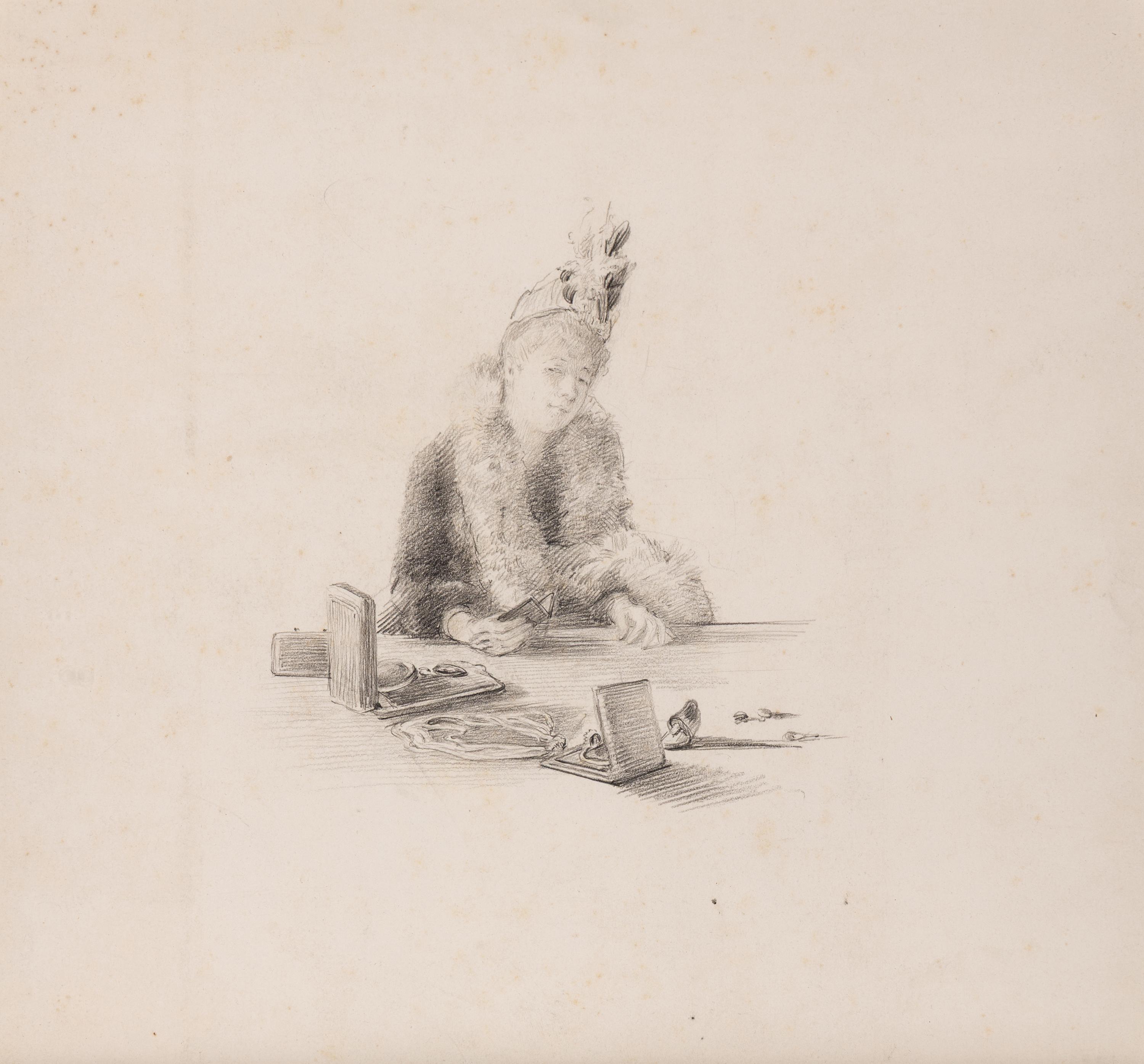 Marie Bracquemond (French, 1840–1916) — Femme aux bijoux