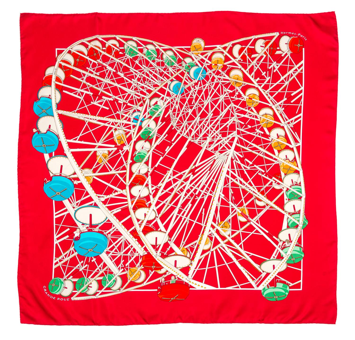 An Hermes 90cm Silk Scarf, 36"x36".