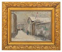 La Chaumière d'Henri IV À Montmartre Sous la Neige , circa 1942