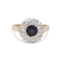 SAPPHIRE AND DIAMOND RING