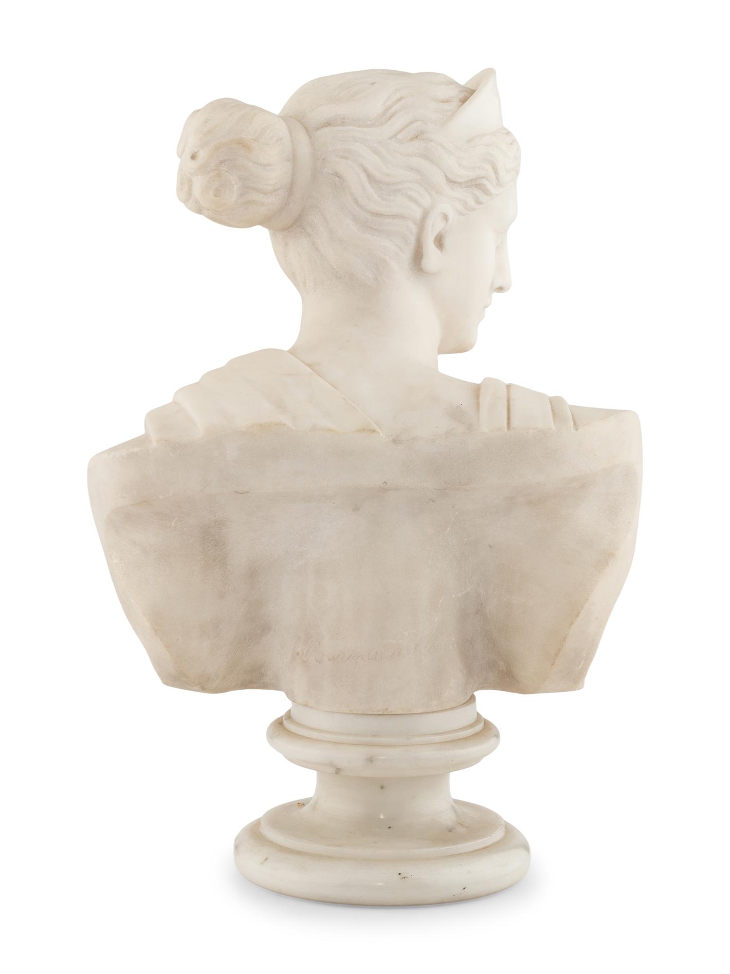 An Italian Marble Bust of Diana of Versailles