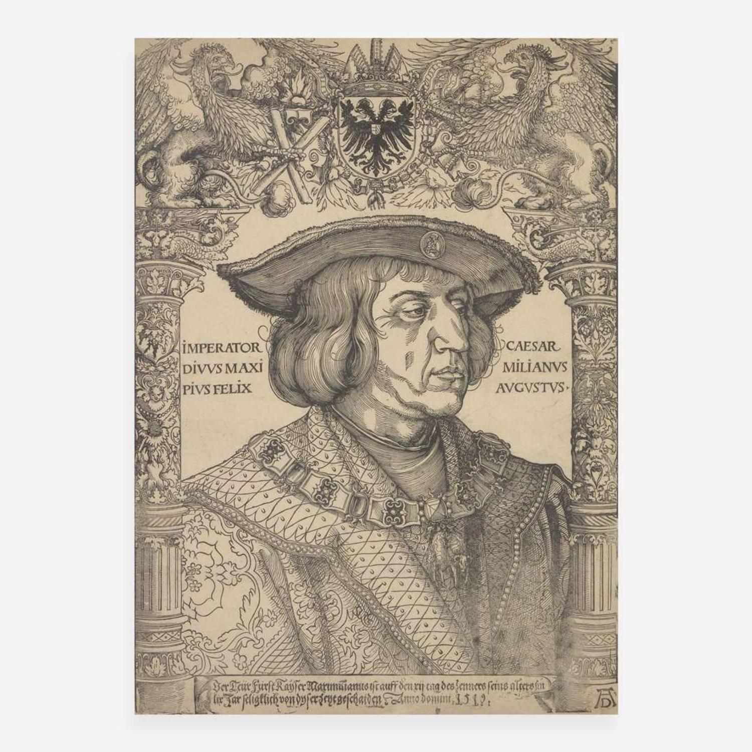 Albrecht Dürer (German, 1471–1528) Portrait of Emperor Maximilian I