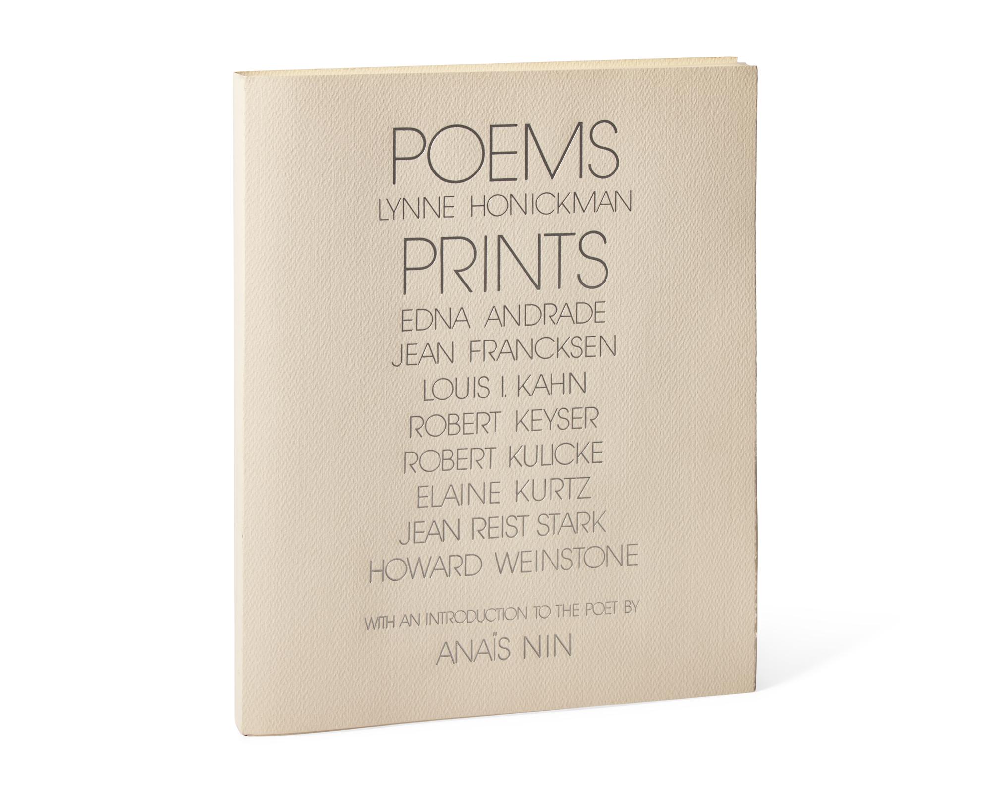 [Art] Honickman, Lynne, and Anais Nin, and Edna Andrade, et al. Poems