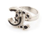 A Chanel Silvertone Ring,