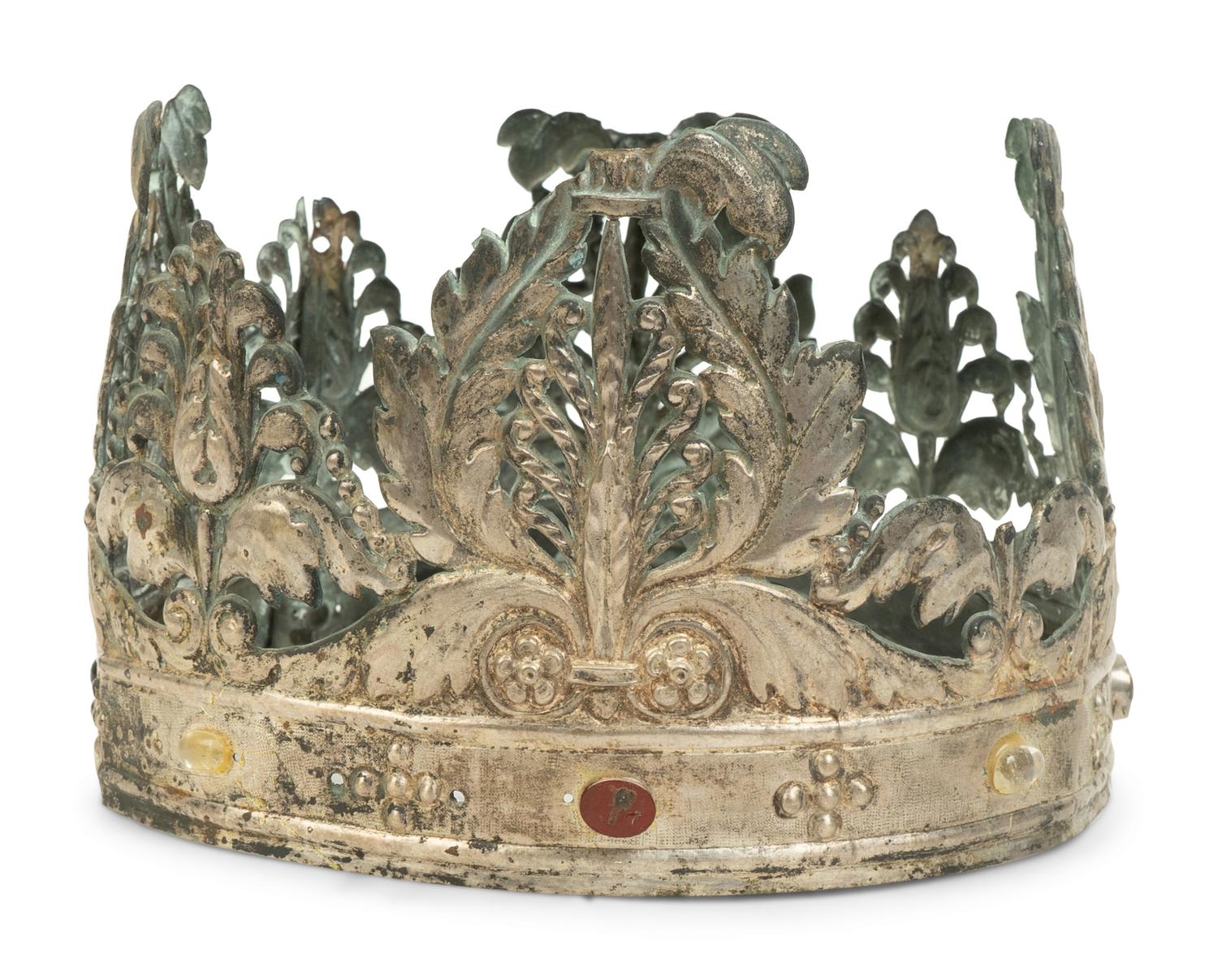 An Italian .800 Silver and Semi-Precious Stone Mounted "Crown of the Madonna" — 18TH CENTURY