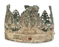 An Italian .800 Silver and Semi-Precious Stone Mounted "Crown of the Madonna" — 18TH CENTURY