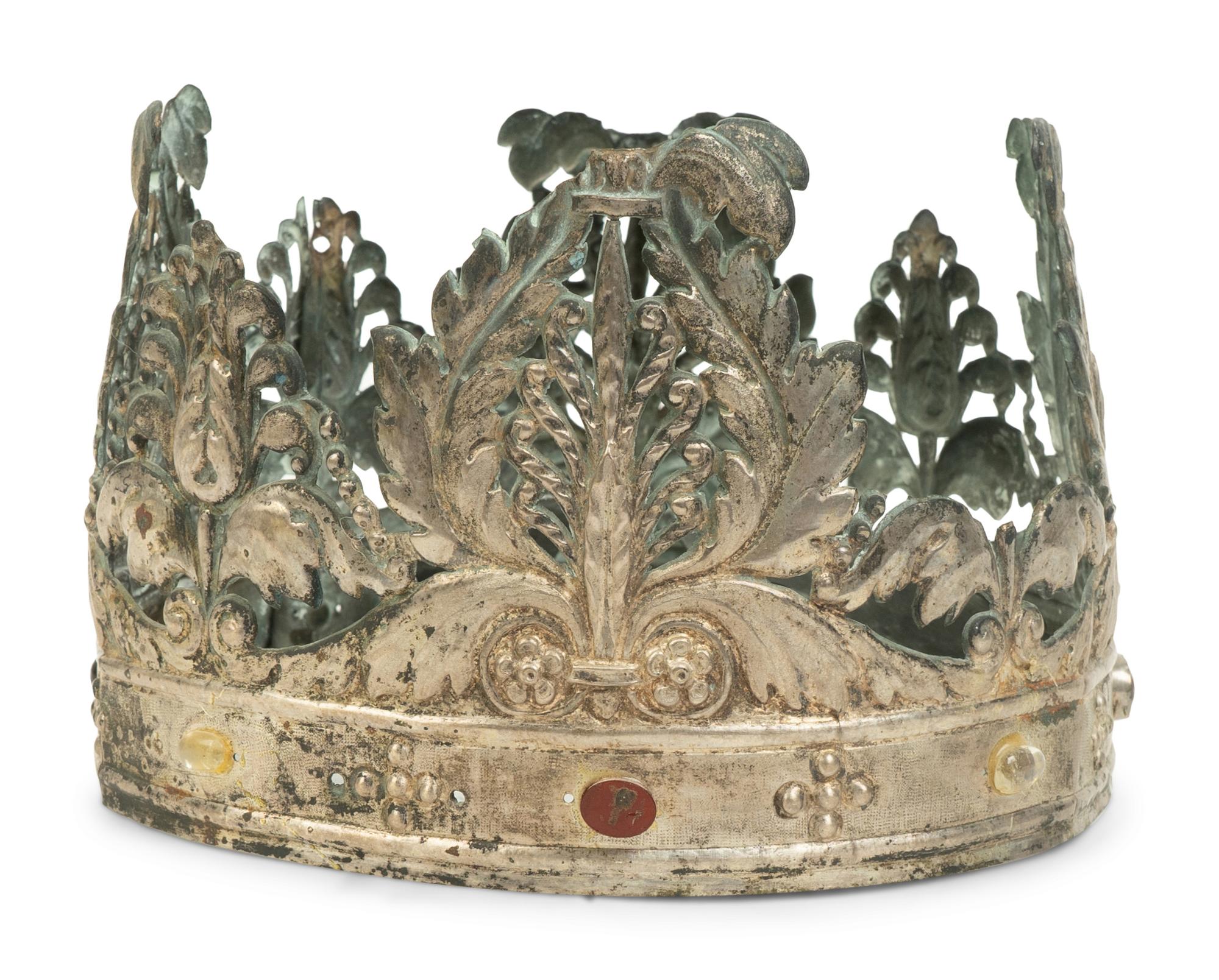 An Italian .800 Silver and Semi-Precious Stone Mounted "Crown of the Madonna" — 18TH CENTURY