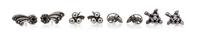 A Collection of Silver Earclips, 18.40 dwts.