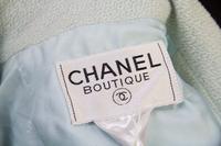 A Chanel Mint Skirt Suit, Size 40.