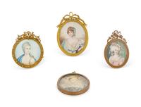 Four Continental Portrait Miniatures
