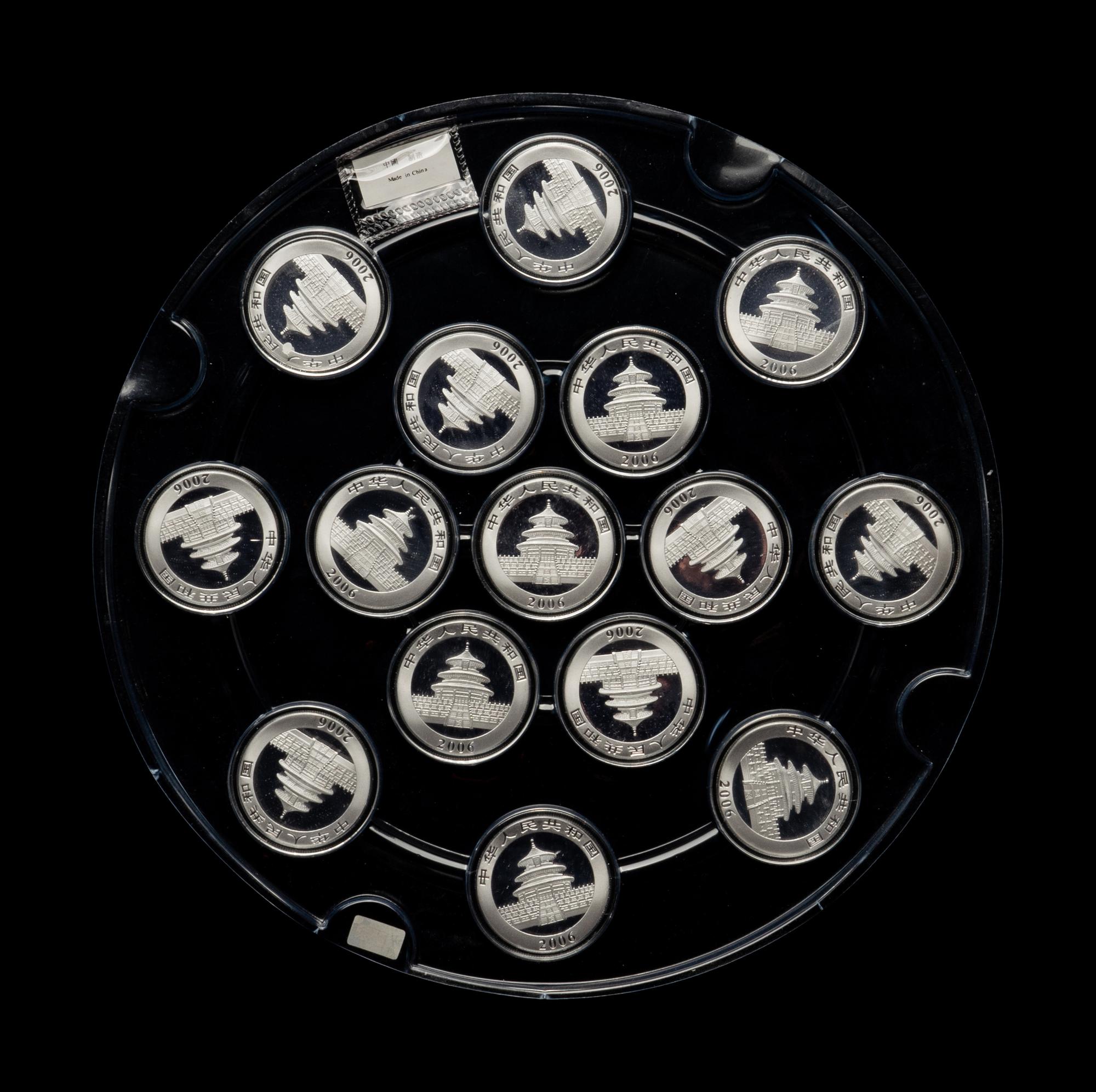 [CHINA] A Collection of Seventy-Five Silver Panda 10-Yuan Coins