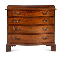 A George III Mahogany Serpentine-Front Chest of Drawers
