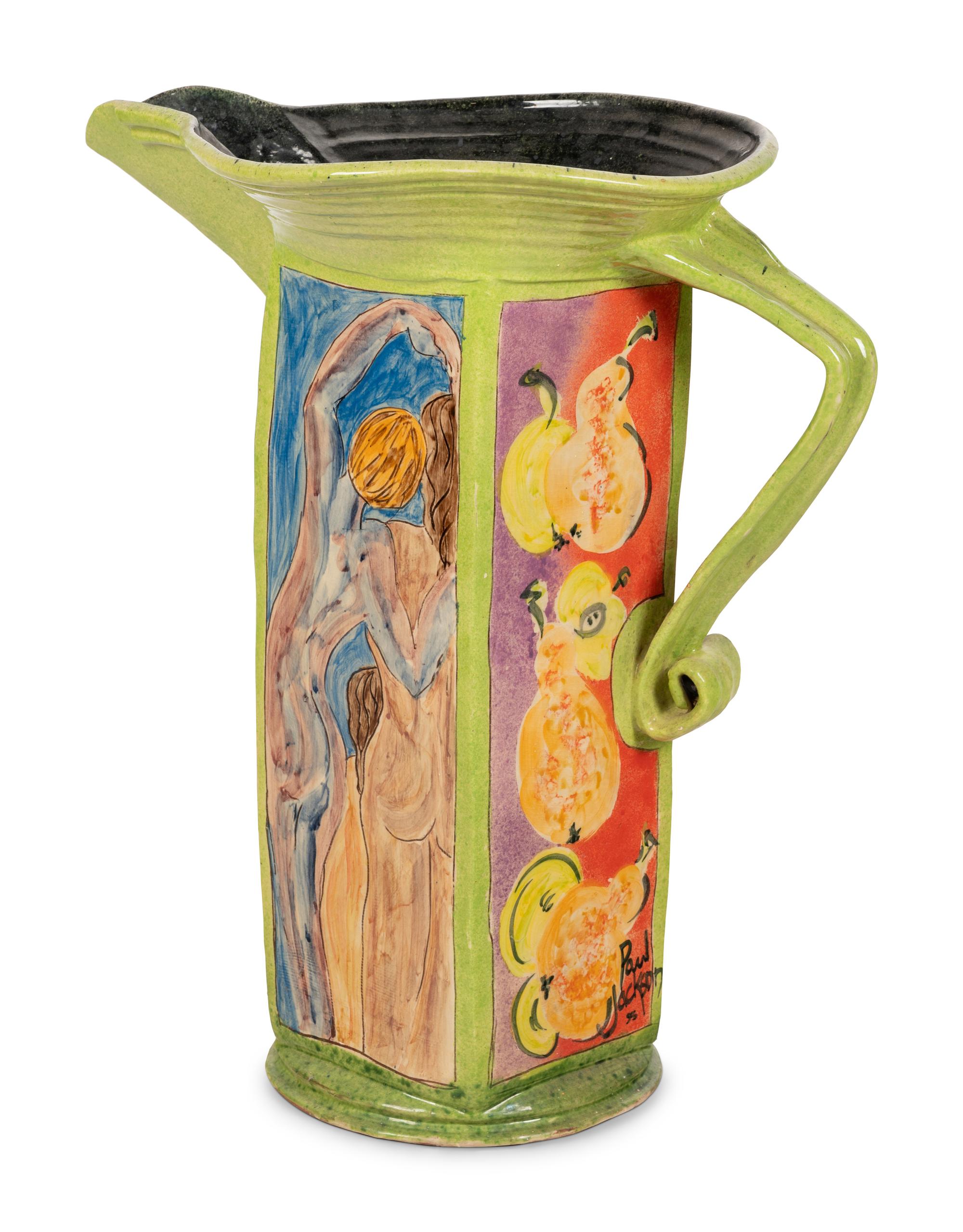 A Paul Jackson Studio Ceramic Floor Ewer or Umbrella Stand