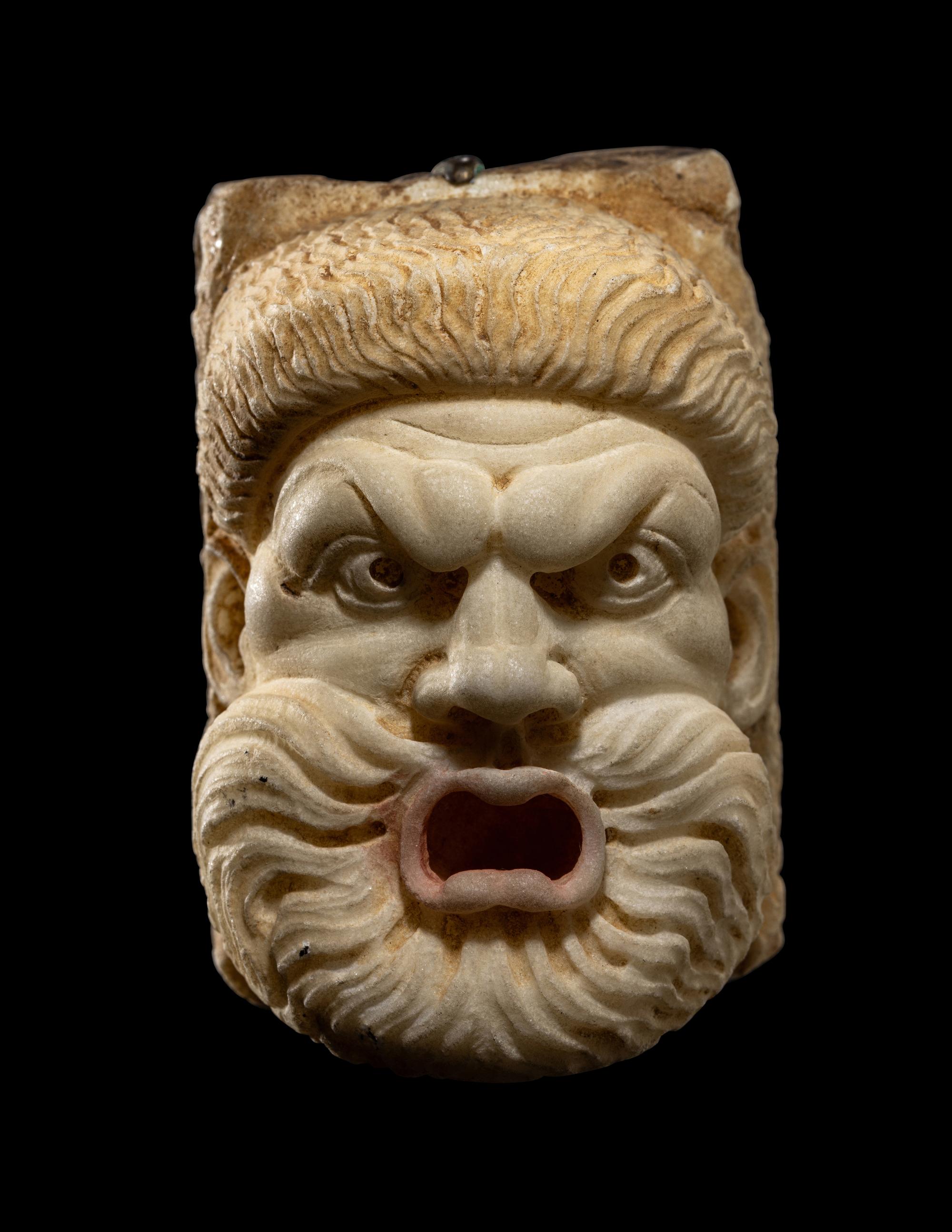 A Roman Style Marble Theater Mask